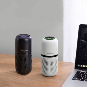 Purificateur d'air électrostatique intelligent et silencieux en gros avec affichage de la qualité de l'air, 100 m³/h CADR, pour voiture et maison, USB/Batterie - Product Image 3