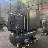 Compresseur d'air à vis AH à faible bruit pour découpe laser, 15 kW, 22 kW, 16 bars, 20 bars, 1,6 MPa, 2 MPa, PM VSD avec réservoir d'air de 500 L, fabriqué en Chine, Guangzhou