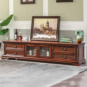 Nouveau meuble de salon en bois design meuble <span class=keywords><strong>TV</strong></span> en bois massif de style classique avec 4 tiroirs meuble <span class=keywords><strong>TV</strong></span> de salon - Product Image 6