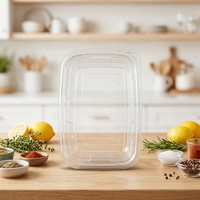 Boîte d'emballage en plastique jetable de qualité alimentaire pour gâteaux carrés et contenants de chewing-gum avec estampage en relief, épaisseur 0,38 mm