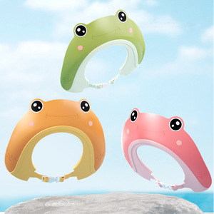Productos para bebés recién nacidos, gorro de ducha impermeable para bebés, turbante ajustable con diseño floral, gorro para lavar el cabello del bebé - Product Image 5