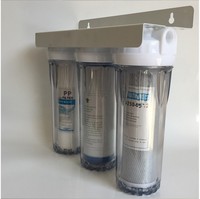 Filtres à eau Wholewater, purificateur d'eau à 3 étapes avec filtration triple, doté d'un bouteille filtrante épaissie de 10 pouces et d'un système de ventilation.