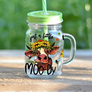 Custom 16oz UV DTF Glass Cup Wraps Cute Cartoon Kawaii <span class=keywords><strong>Hello</strong></span> Cat Kitties Diseño PARA EL Día de San Valentín Método de impresión de transferencia de calor - Product Image 6