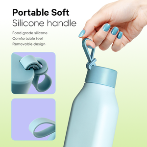 Botella de Agua Deportiva Personalizada de Acero Inoxidable, 600 ml, Ecológica, con <span class=keywords><strong>Pintura</strong></span> de Goma, para Gimnasio y Viajes - Product Image 5