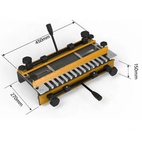 Gabarit de routeur en queue d'aronde portable avec tenon en queue d'aronde et machine à mortaise en aluminium pour le travail du bois