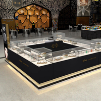 M & S Présentoir de vente au détail Kiosque à parfums arabe de Dubaï Présentoir de comptoir cosmétique Kiosque pour salon de beauté Kiosque de maquillage pour centre commercial