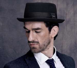 Meilleure Vente Nouveau Chapeau Fedora Pork Pie Homburg Élégant Vintage 100% Laine Style Affaires Décontracté Extérieur - Product Image 3