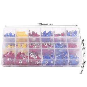 300 Piezas de Terminales de Cableado en Forma de Horquilla Circular OT/UT Prensados en Frío, Caja de Conectores de Cableado Automotriz - Product Image 5