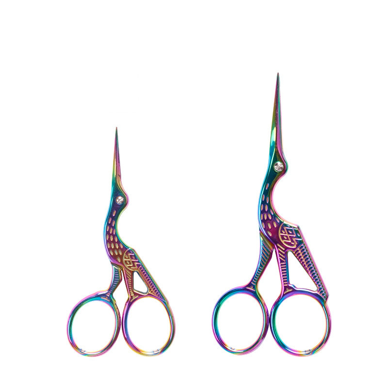 Инструмент для дизайна ногтей, магические Цветные Ножницы для бровей, косметические ножницы из нержавеющей стали для макияжа