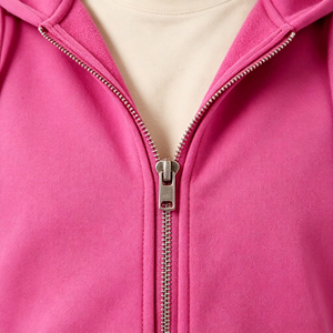 <span class=keywords><strong>Felpa</strong></span> <span class=keywords><strong>con</strong></span> cappuccio da uomo cropped boxy <span class=keywords><strong>con</strong></span> zip, in cotone felpato pesante, colore rosso rosa, stile streetwear, <span class=keywords><strong>con</strong></span> ricamo in ciniglia, personalizzabile, all'ingrosso - Product Image 5