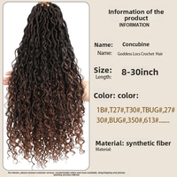 Extensions de cheveux synthétiques tressées au crochet pour femmes, 24 mèches/paquet, vente en gros, style River Locs, à prix réduit et très demandées