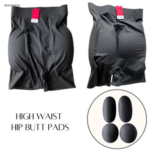 Funda delgada sin costuras de cintura alta, almohadillas para glúteos y cadera, pantalones cortos moldeadores, Gaine Ventre, potenciador de cadera, levantador de glúteos, vientre plano - Product Image 3