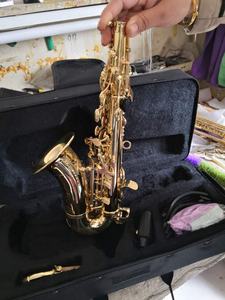 Meilleure Vente Sax <span class=keywords><strong>Soprano</strong></span> OEM Bonne qualité Or laque Jaune en laiton corps Bb ton Saxophone <span class=keywords><strong>Soprano</strong></span> Courbé (JSSC-750) - Product Image 4
