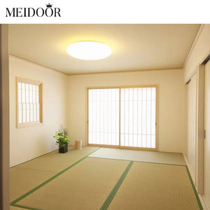 أبواب دخول من الألومنيوم بألواح مخصصة ، خزانة شوجي الخشبية الصوتية الداخلية العازلة للصوت ، انزلاق زجاجي - Product Image 1