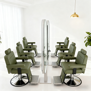 Prezzo di fabbrica all'ingrosso barbiere parrucchiere sedia Styling pesante reclinabile rotazione rotonda Base barbiere sedia per gli uomini - Product Image 2