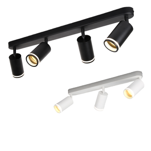 Design moderne <span class=keywords><strong>GU10</strong></span> projecteur LED lumineux en aluminium à montage en surface multi-têtes en option noir et blanc réglable IP44 - Product Image 1