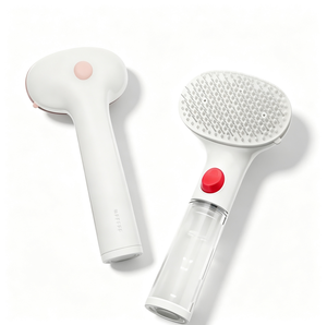 Flexible silicone premium no rinse cleaning removes loose hair dirt cat dog small <b>pet</b> grooming <b>brush</b> for bathroom - Product Image 1