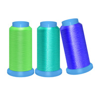 Fil à coudre en chenille monofilament de polyester, blanchi, motif transparent, 0,11 mm, noir, plusieurs couleurs, polyester