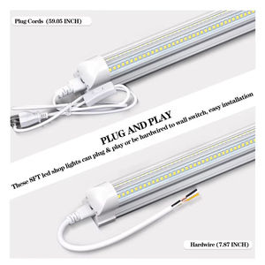 T8 <b>LED</b> <b>Tube</b> 4000k 6000k Daylight V Shape Cooler Light 4FT PC Aluminum Shop Light Fixture Plug Indoor Warehouse ROHS - Product Image 4