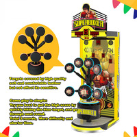 Golden Hand SUPERBOXER Machine de boxe et de basketball de rue multi-langues à monnayeur en métal et plastique 8 langues (espagnol/anglais)