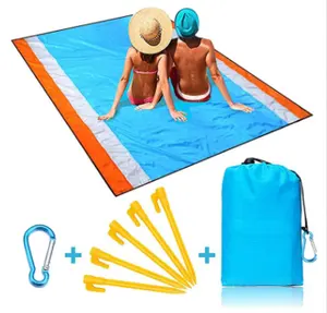 超大尺寸轻质防水沙滩垫野餐毯成人旅行露营远足沙滩垫/