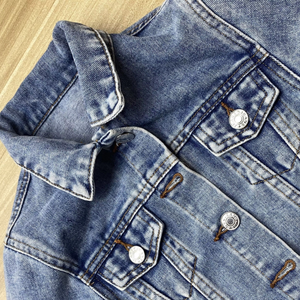 Giacca di <span class=keywords><strong>Jeans</strong></span> Lavata Casual per Bambini e Bambine LTH, Modello Semplice e Popolare - Product Image 2