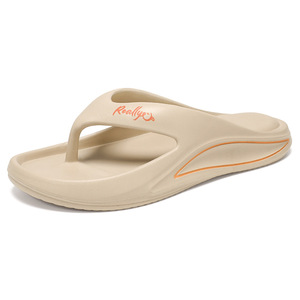 Vente chaude qualité hommes tongs sandales d'été semelle épaisse Durable soutien de la voûte plantaire confortable tongs en plein air plage hommes diapositives - Product Image 6