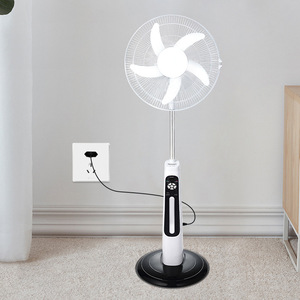 Multifunctional 16/18 Inch Rechargeable Solar DC <strong>Powered</strong> ABS Electric Stand Pedestal <strong>Fan</strong> with Remote Control - Product Image 3