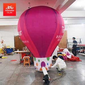 360 ballon de publicité extérieure de boule de <span class=keywords><strong>Fuchsia</strong></span> rose gonflable personnalisé avec des gonflables géants d'accessoire de ventilateur pour des décorations - Product Image 3