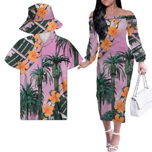 Coppia <span class=keywords><strong>vestito</strong></span> <span class=keywords><strong>da</strong></span> donna abiti bianchi stampa sublimazione cappelli <span class=keywords><strong>da</strong></span> <span class=keywords><strong>pescatore</strong></span> Samoan tribale Casual autunno abiti <span class=keywords><strong>da</strong></span> ufficio abbinano camicia <span class=keywords><strong>da</strong></span> uomo Oem - Product Image 4