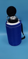 Conteneur de stockage sous pression en acier inoxydable de petite capacité (3L/15L) avec revêtement époxy pour azote liquide, destiné au semence bovine