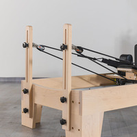 Appareil de fitness Pilates Reformer compact, durable et réglable en bois d'érable de qualité supérieure pour la maison et le studio – En promotion
