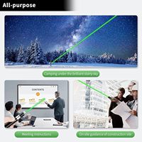 STELLAR PATH Lampe torche tactique haute puissance, lampe de poche, stylo-lampe, longue portée, mise au point réglable, rechargeable par USB, pointeur laser vert