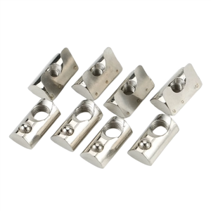 <span class=keywords><strong>Acier</strong></span> inoxydable M4/M5/M6/M8 Drop-in T-nuts slider Block Spring Ball Loaded T-nuts For 10 Slot 4545 Aluminum Profile - Product Image 2
