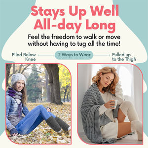 Calentadores de piernas para <span class=keywords><strong>mujer</strong></span>, calentadores de piernas para <span class=keywords><strong>mujer</strong></span> de punto muy largos, acanalados, para baile, fiesta, deportes, Yoga, 80s - Product Image 3