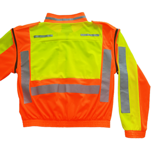 Ropa de trabajo de alta visibilidad personalizada, seguridad reflectante, transpirable, chaqueta Mest Hi Vis - Product Image 4