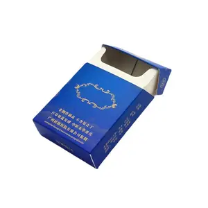 Luxury custom printed high end cigarette boxes with aluminum foils cigarette case with foil