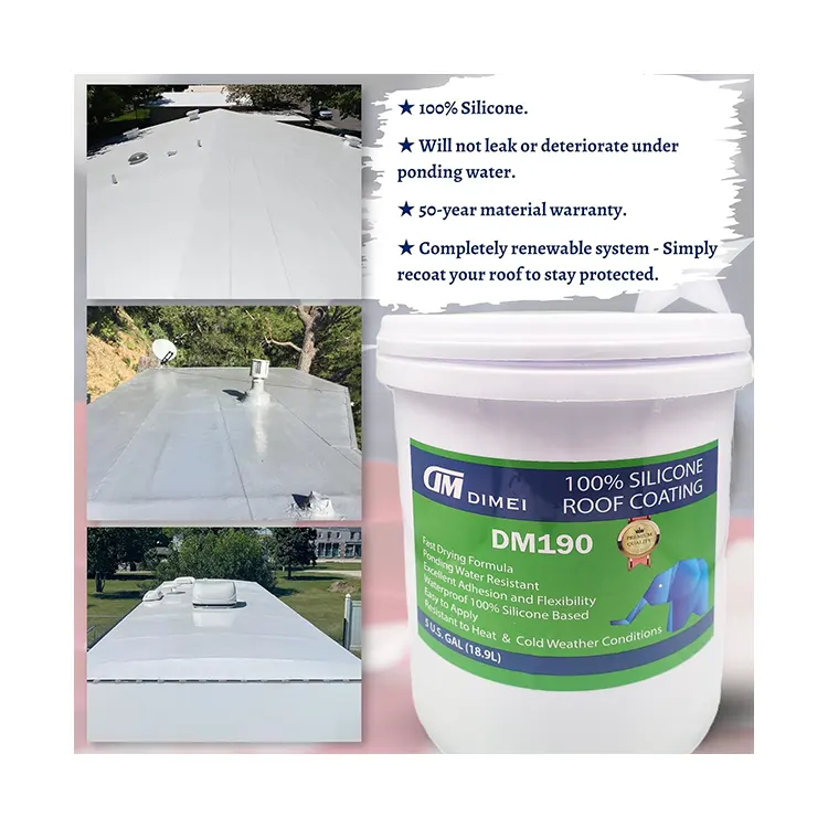 Countryman, fabricación profesional, pintura impermeabilizante personalizada, revestimiento por pulverización impermeable para techo de goma de silicona 100%