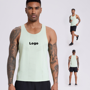 Débardeur de sport pour homme en maille unie - Séchage rapide et respirant - 280g 95% Polyester 5% Spandex - Product Image 5