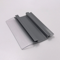 Huasso Bande de signalisation interne pour étagère, personnalisée, transparente, en plastique, pour cartes d'étagère en acier, fournitures de supermarché, blanche