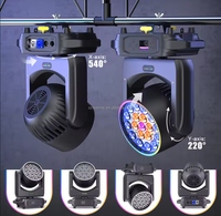 Luz Móvil LED RGBW de 19*15W, 350W, con Certificación CE ROHS, DMX Zoom Wash Beam con Efecto de Rayas para Discotecas, Bares y Conciertos en Vivo