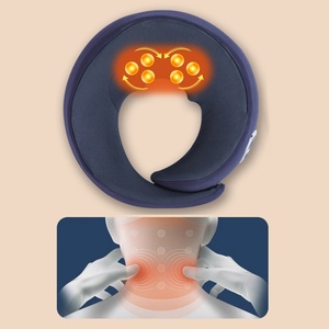 Wholesale Multifunctional Heating <b>Memory</b> <b>Foam</b> U-shaped Massage Pillow Electric Infrared Removable Washable 100% Cotton - Product Image 3