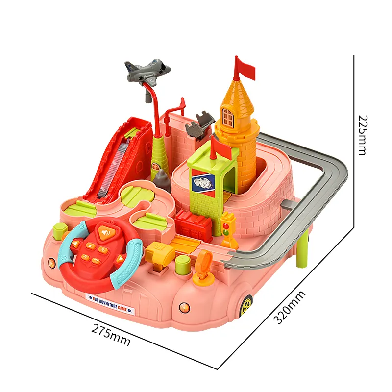 ילדי מרוץ מרוץ מתנה צעצוע עיר הצלה פלסטיק על יד רמות מכונית ידנית על רמות מכונית ידנית משחק הרפתקאות צעצועים