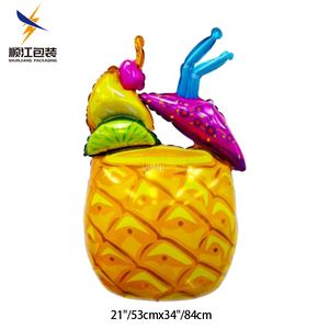 SJ gros dessin animé Dessert feuille ballons noël Halloween fête <span class=keywords><strong>d</strong></span>écoration hélium crème glacée <span class=keywords><strong>gâteau</strong></span> ballons en bleu dans un sac - Product Image 5