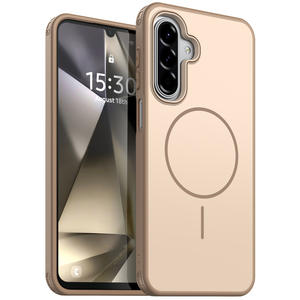 Funda para teléfono Samsung A17, simple, magnética, con tacto de piel, de cobertura total y a prueba de golpes. - Product Image 5