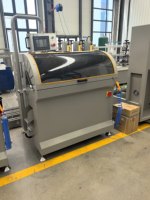 Sierra de Corte Neumática CNC para Soportes de Esquina de Aluminio, Hoja de Sierra Importada, Equipo de Procesamiento de Perfiles de Aleación de Aluminio