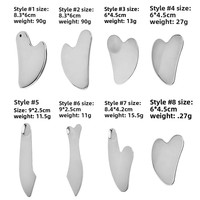Spatule de fond de teint en acier inoxydable à double tête, cuillère à crème pour les yeux, outil d'artiste maquilleur pour le visage, Yangjiang