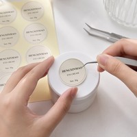 Etiquetas Personalizadas Impermeables de Lujo para Frascos de Crema Facial Cosmética, Diseño de Aceite Esencial en Rollo, para Botellas de Suero