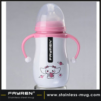FAYREN Biberon de lait isolé portable en acier inoxydable pour bébé
