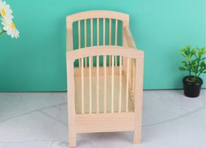 Modèle de berceau miniature <span class=keywords><strong>en</strong></span> <span class=keywords><strong>bois</strong></span> pour <span class=keywords><strong>maison</strong></span> de poupée 1:12, accessoires de meubles pour la décoration de la <span class=keywords><strong>maison</strong></span> de poupée, jouets de jeu d'imitation pour enfants, cadeaux - Product Image 4